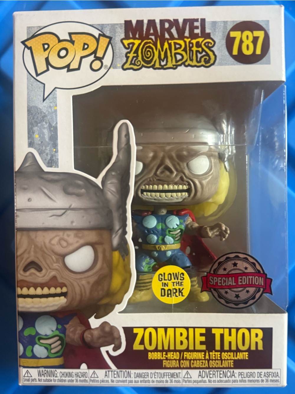 Funko Marvel Zombies Zombie Thor Pop! Figure - Brown, Yellow, Blue